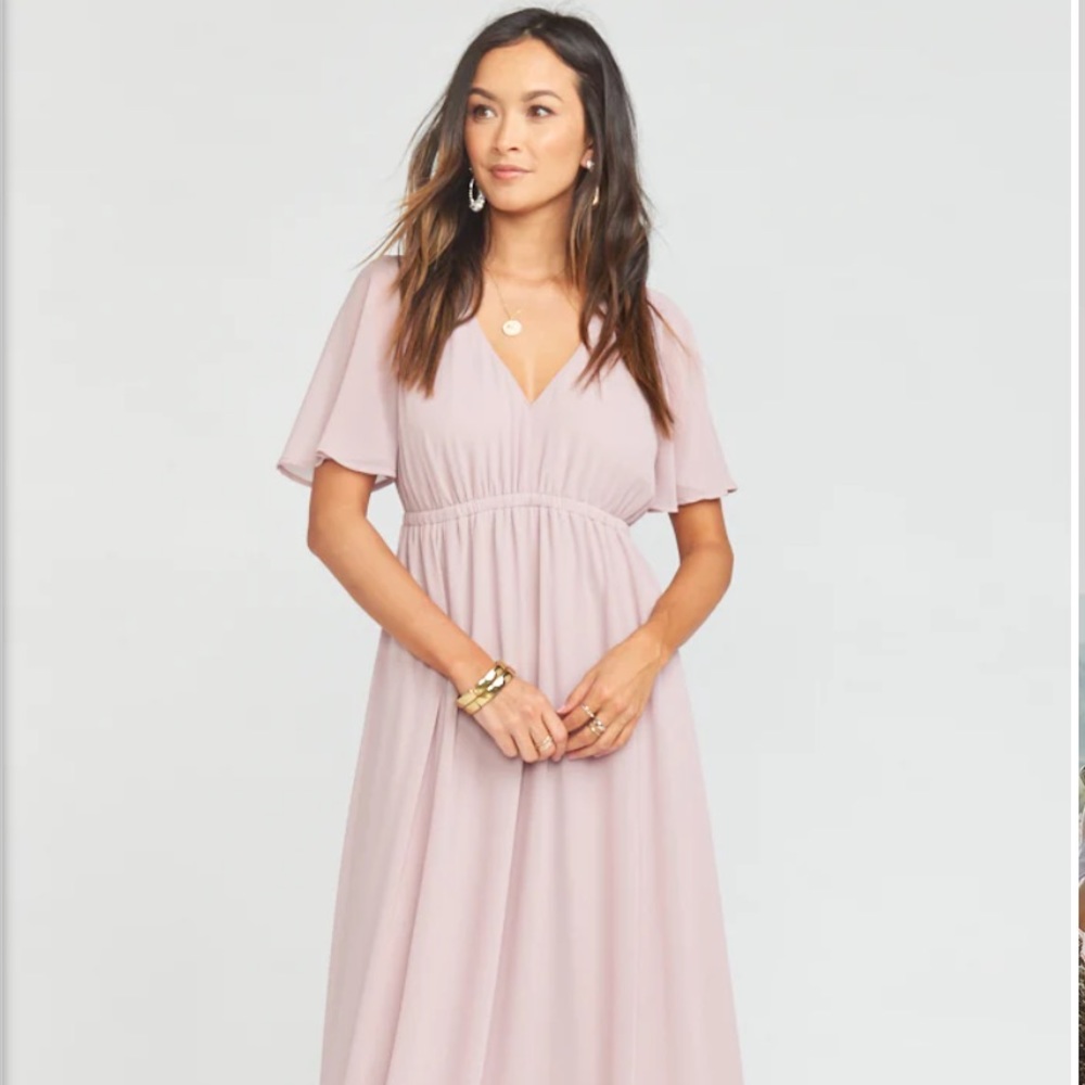Show me Your Mumu // Emily Nuetral Mauve Chiffon // Medium